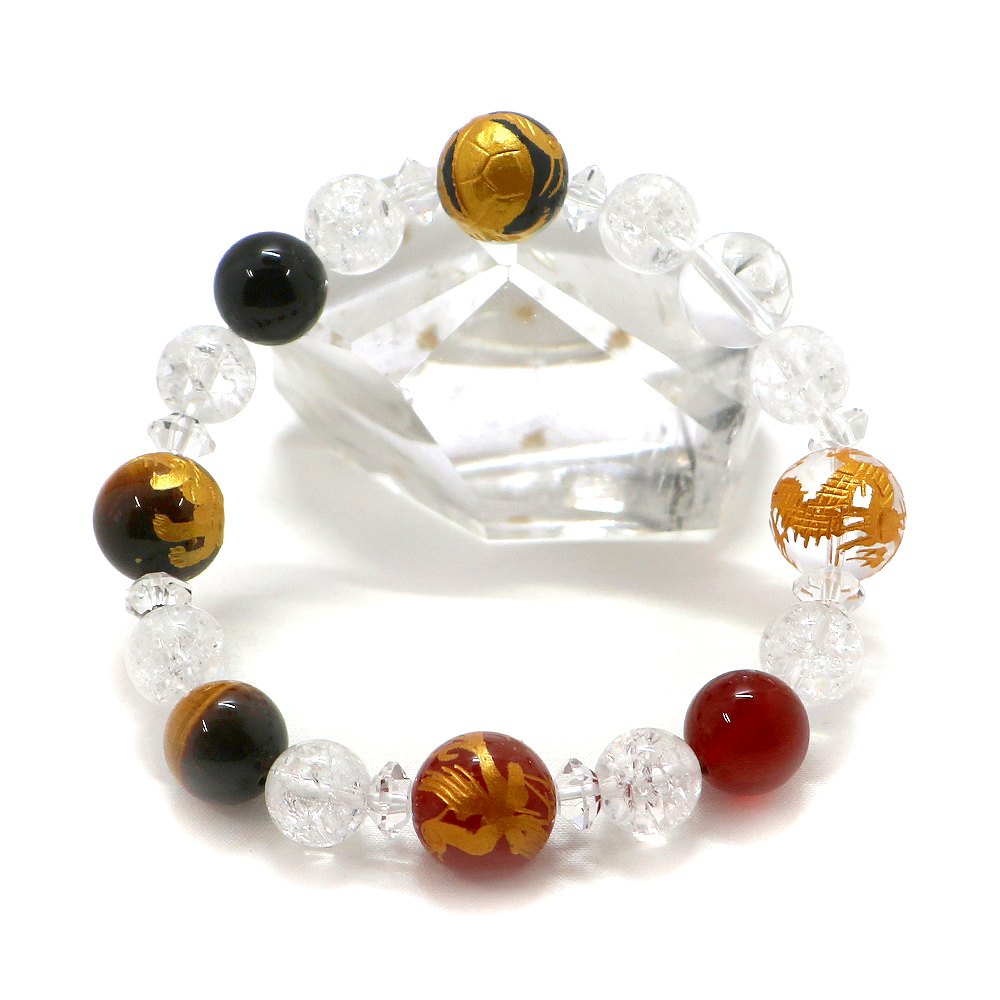 楽天ジェムバザール風水四神ブレスレットLサイズ【天然石ブレス・パワーストーン・Bracelet】