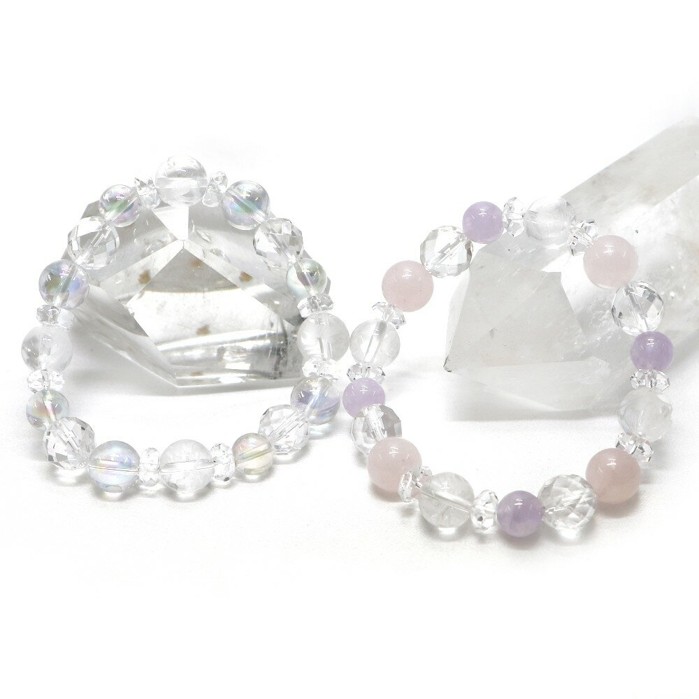 Rakuten - 風水四神ブレスレット アクアオーラ ラベンダーアメジスト 【パワーストーン・Bracelet・天然石】