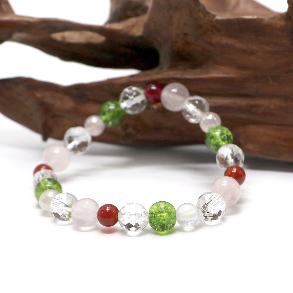 コンビブレスレット ローズクォーツオーラ ローズクォーツ 【パワーストーン・Bracelet・天然石】 3