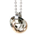 ステンレス ネックレス リング スモールサイズ ピンクゴールド カラー【ネックレス レディース メンズ SALE セール アクセサリー アクセ】