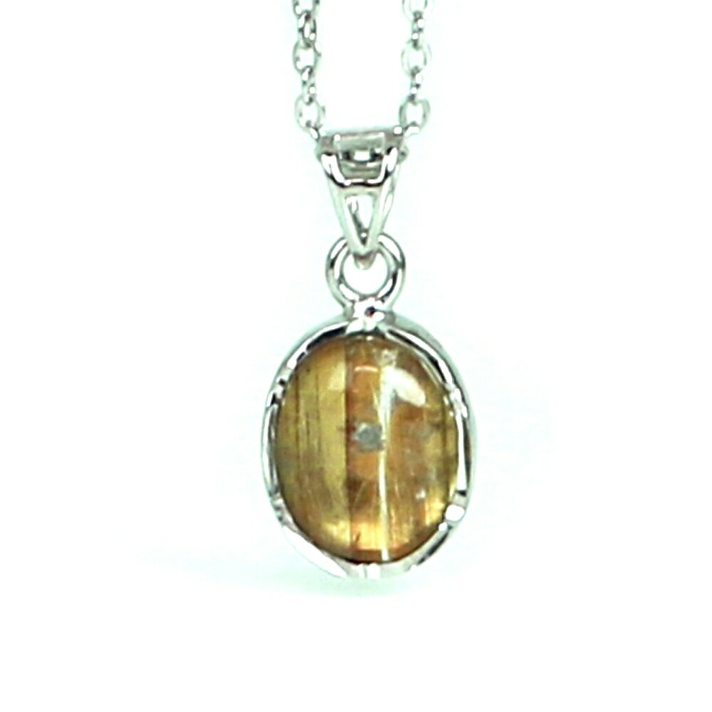 【サイズ】 ・横幅9mm ・縦12mm ・厚み4mm ・重さ 1.1g ＊バチカン：高さ6mm　横幅3mm ＊台座はシルバー925（刻印なし）を使用しております ＊ステンレスネックレス（付属品としてお付けしております） チェーンサイズ：厚み【1mm】/長さ【40-45-50-55cm】長さは4サイズからお選びいただけます 【商品説明】 ルチルクォーツのプチペンダントネックレスになります タイチンルチルクォーツ（Rutilated Quartz）は、クォーツ（石英）の一種で、内部にチタン鉱の針状結晶（ルチル）を含むものです これにより、クリアなクォーツ結晶内に黒、金、銅色などの針状のインクルージョンが見られ、美しい模様が生まれます 主な特徴として、ルチルクォーツは透明度が高く、クォーツの美しい光沢がありながら、内部の針状結晶が独特の魅力を持っています これらの針状結晶は、時にはまるで金箔や銅線が内部に封じ込められたような外観を呈し、美しい効果を生み出します その美しい模様と透明度から、ジュエリーとしても人気の高い天然石となります なお、「タイチン」は、チタン（titanium）のことを指し、「ルチル」はチタン鉱（rutile）を指します ルチルクォーツは特にブラジルやマダガスカルからのものが高く評価されています 【パワーストーン】 ルチルクォーツは金運・財運・ビジネス運アップのパワーストーンといわれております また災いが起きる前に察知し回避する、災難のお守りとしてもおすすめのパワーストーンです 【配送につきまして】 ●メール便：送料250円（お買い物合計金額3,000円以上で1通分送料無料） ・ヤマト運輸ネコポスでのお届けとなります ・宅配便同様のお届け日数（翌日?3日程度での配達）＊一部地域を除く ・ご自宅のポストへのお届けとなります（ご登録のお名前がポストへ記載があることをご確認お願い致します）・大きさ（上限A4サイズ）：縦31.2cm、横22.8cm、厚さ2.5cm、重さ1kg以内 ※後払い（商品到着後コンビニなどでのお支払い）はご利用頂けます ※代引き決済はできません ※配送日時指定不可 ※発送後の住所変更はできませんので予めご注意ください ※商品紛失などの補償は基本的にございません ●宅配便：送料は配達地域によって異なります（お買い物合計金額3,980円以上で送料無料） ・佐川急便でのお届けとなります ・ドライバーによる手渡しでのお届け ・代引き決済はドライバーへ代金のお支払が可能となります （代引き手数料330円） ・配送日時指定可能 ※初回お届けより1週間以上お受け取りになられない場合は持ち戻りとなり返送となります 返送による送料は運送会社の定価送料を実費ご負担いただくことになりますので 予めご注意くださいますようお願い申し上げます ※当店の判断で日本郵便（レターパック）で発送させていただく場合もございます 予めご了承のほどお願い申し上げます　