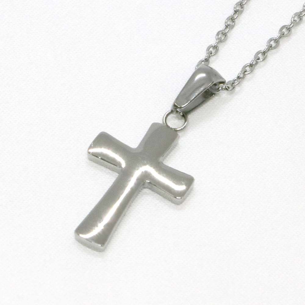 ステンレス ネックレス クロス 十字架 シルバー カラー【ネックレス レディース メンズ SALE セール アクセサリー アクセ】