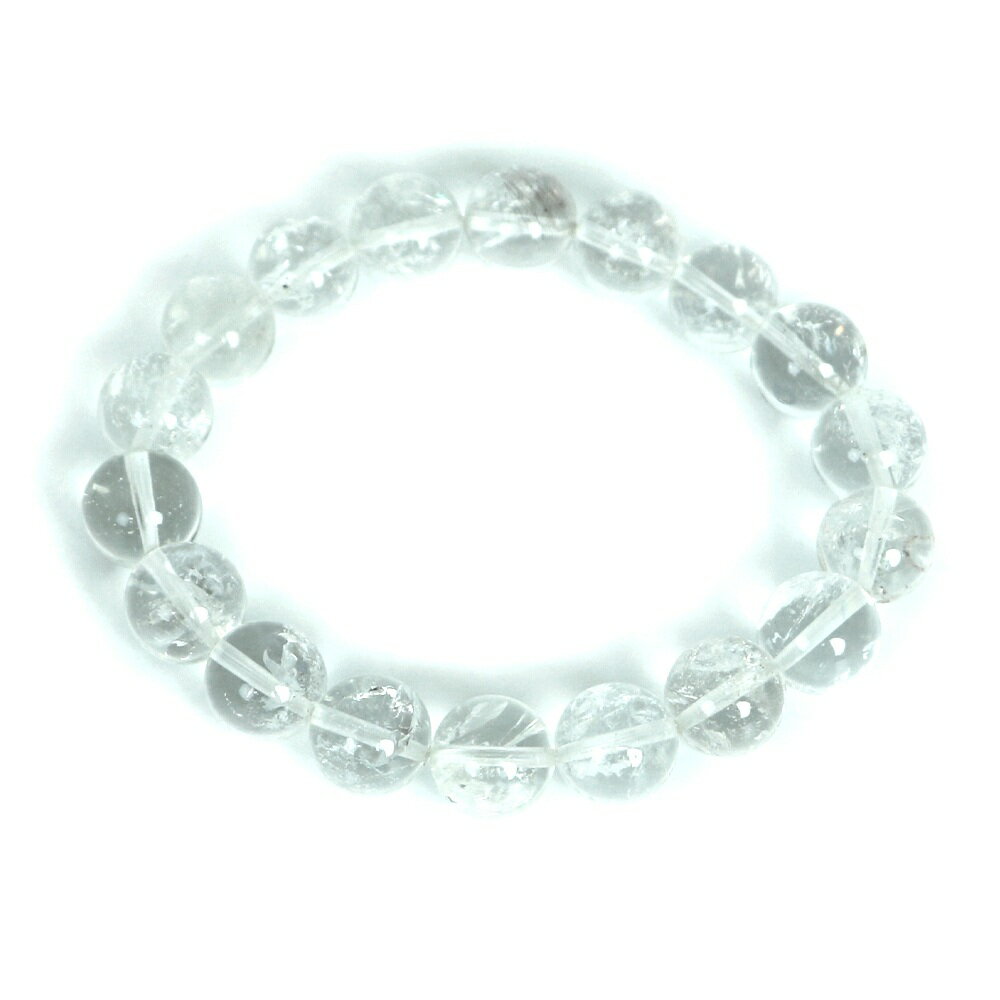 クリスタル ハイクオリティー 1点もの ブレスレット 数珠 パワーストーン 天然石 アクセサリー ハンドメイド