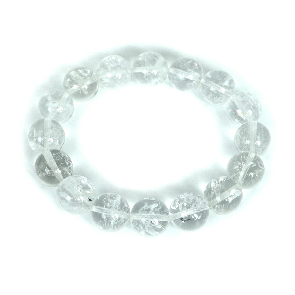 クリスタル ハイクオリティー 1点もの ブレスレット 数珠 パワーストーン 天然石 アクセサリー ハンドメイド