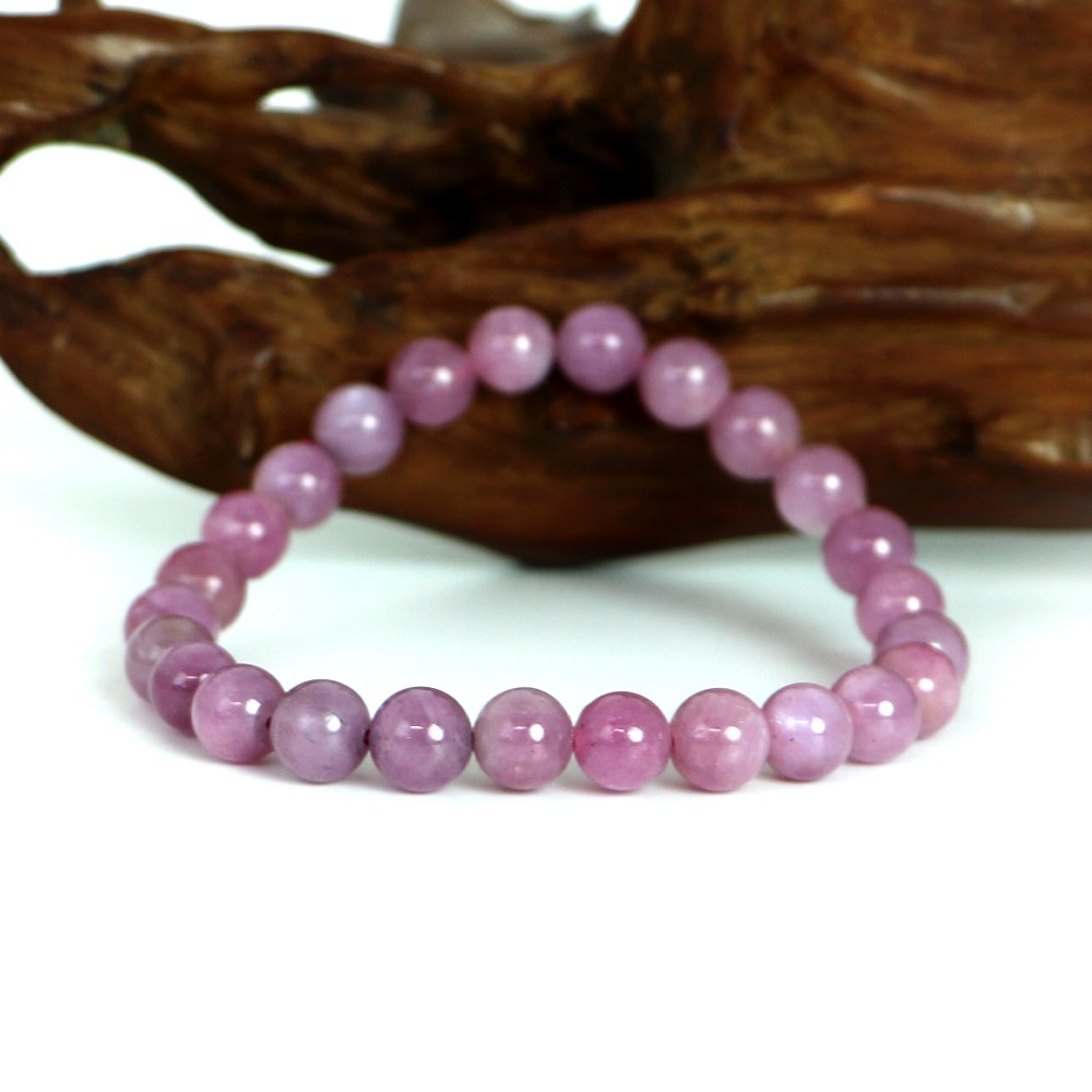 ピンクサファイア ハイクオリティー 1点もの ブレスレット 数珠 パワーストーン 天然石 アクセサリー ハンドメイド