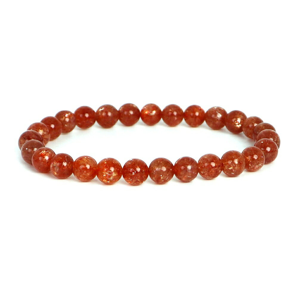 サンストーン ハイクオリティー 1点もの ブレスレット 数珠 パワーストーン 天然石 アクセサリー ハンドメイド