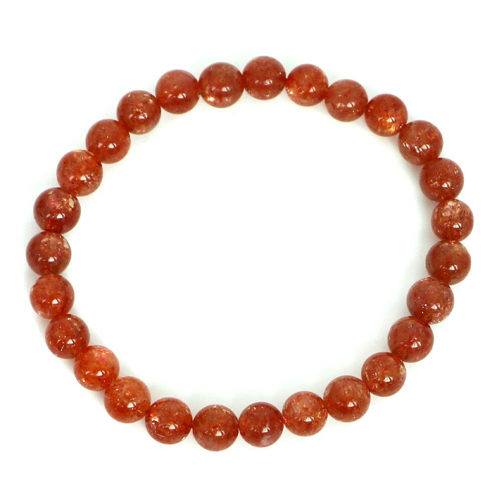 サンストーン ハイクオリティー 1点もの ブレスレット 数珠 パワーストーン 天然石 アクセサリー ハンドメイド