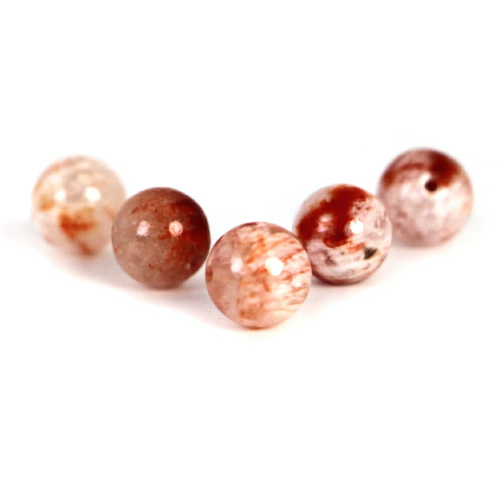 樂天商城 - ●5粒売り●スノーフレークゴーストクリスタル【丸玉】8mm【天然石 ビーズ パワーストーン】