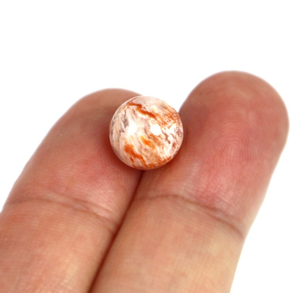 ●5粒売り●スノーフレークゴーストクリスタル【丸玉】10mm【天然石 ビーズ パワーストーン】