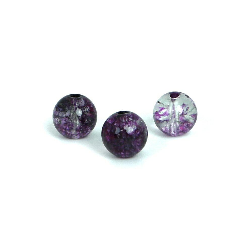 樂天商城 - ●5粒売り●クォーツ（染め）パープル【丸玉】10mm【天然石 ビーズ パワーストーン】