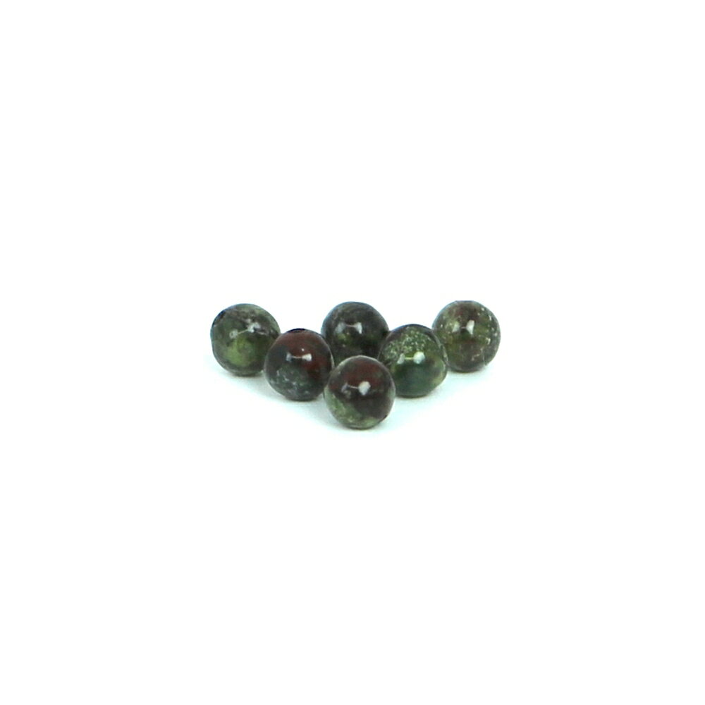 ●5粒売り●ドラゴンブラッドジャスパー 【丸玉】4mm【天然石 ビーズ パワーストーン】
