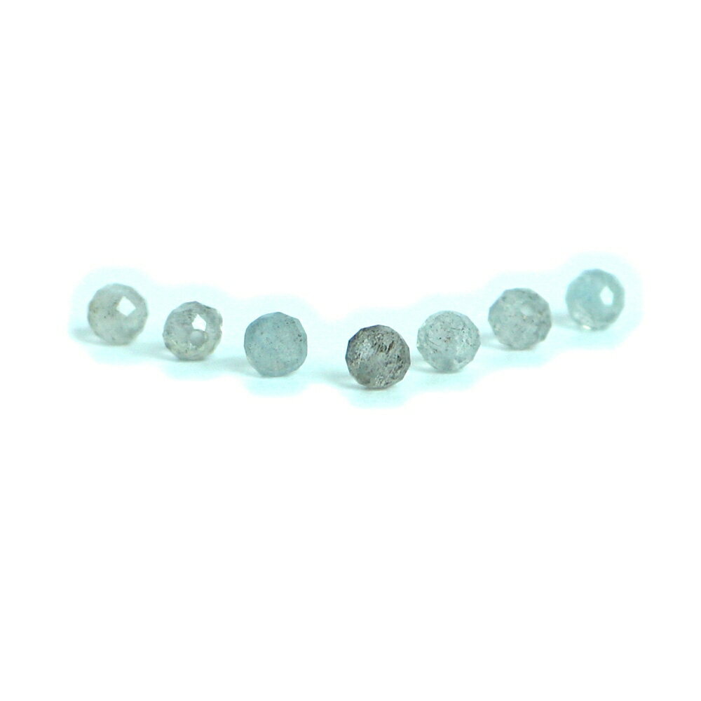 ●5粒売り●ラブラドライト【カット】4mm【天然石 ビーズ パワーストーン】