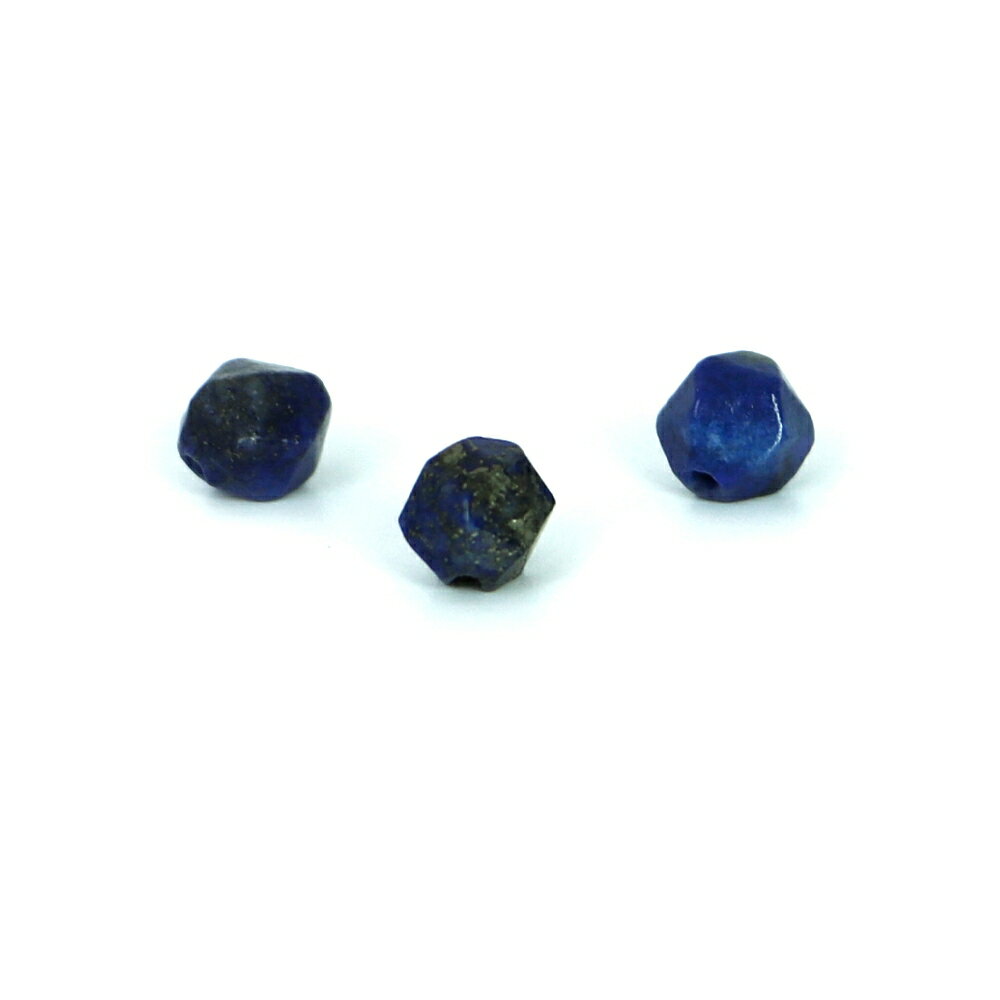●1粒売り●ラピスラズリ【ダイヤカット】7〜8mm【天然石 ビーズ パワーストーン】