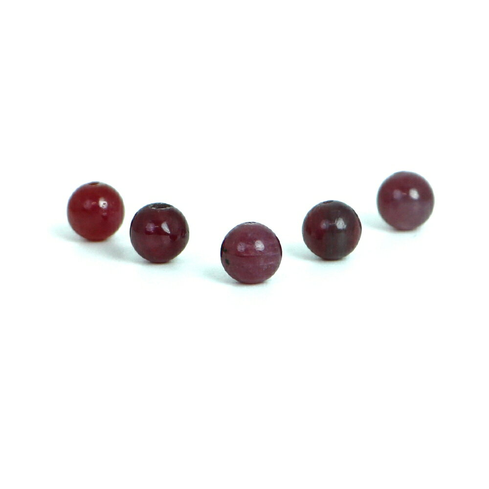 樂天商城 - ●1粒売り●ルビー【丸玉】6mm【天然石 ビーズ パワーストーン】