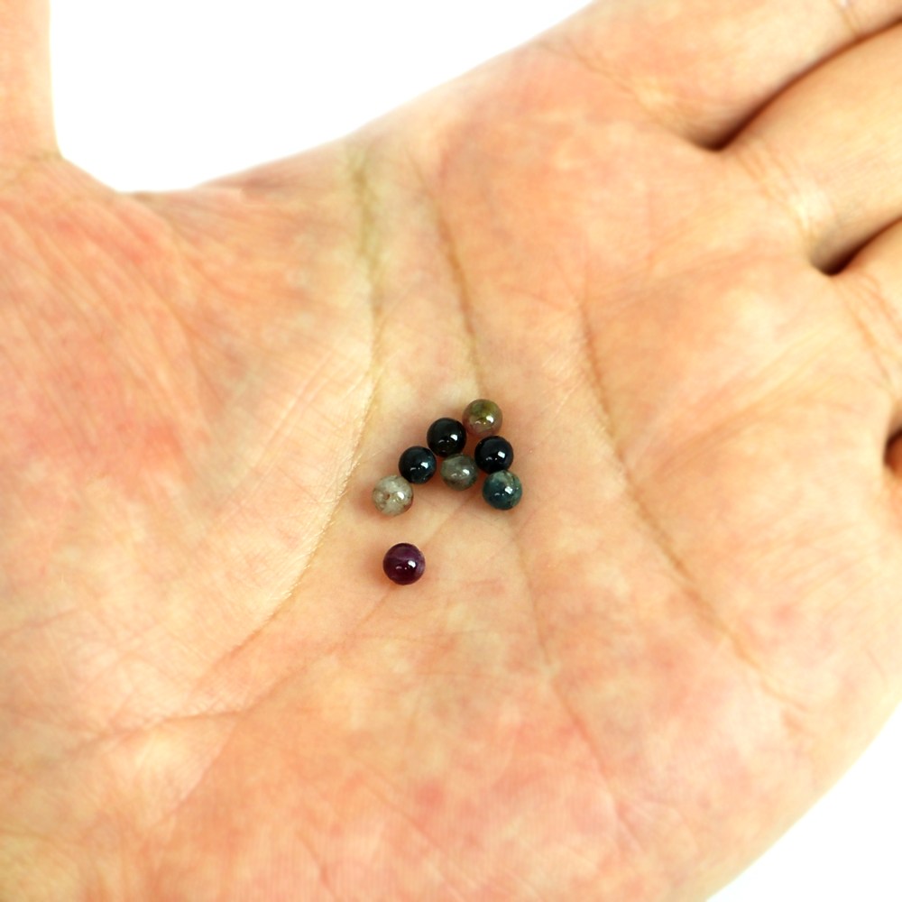 ●10粒売り●トルマリン ミックス【丸玉】4mm【天然石 ビーズ パワーストーン】