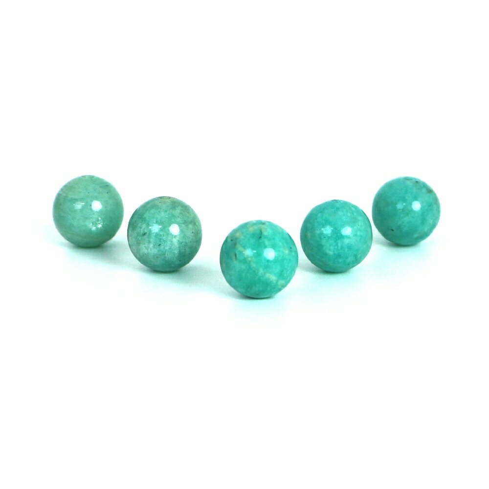 樂天商城 - STC●5粒売り●マダガスカルアマゾナイト【丸玉】10mm【天然石 ビーズ パワーストーン】
