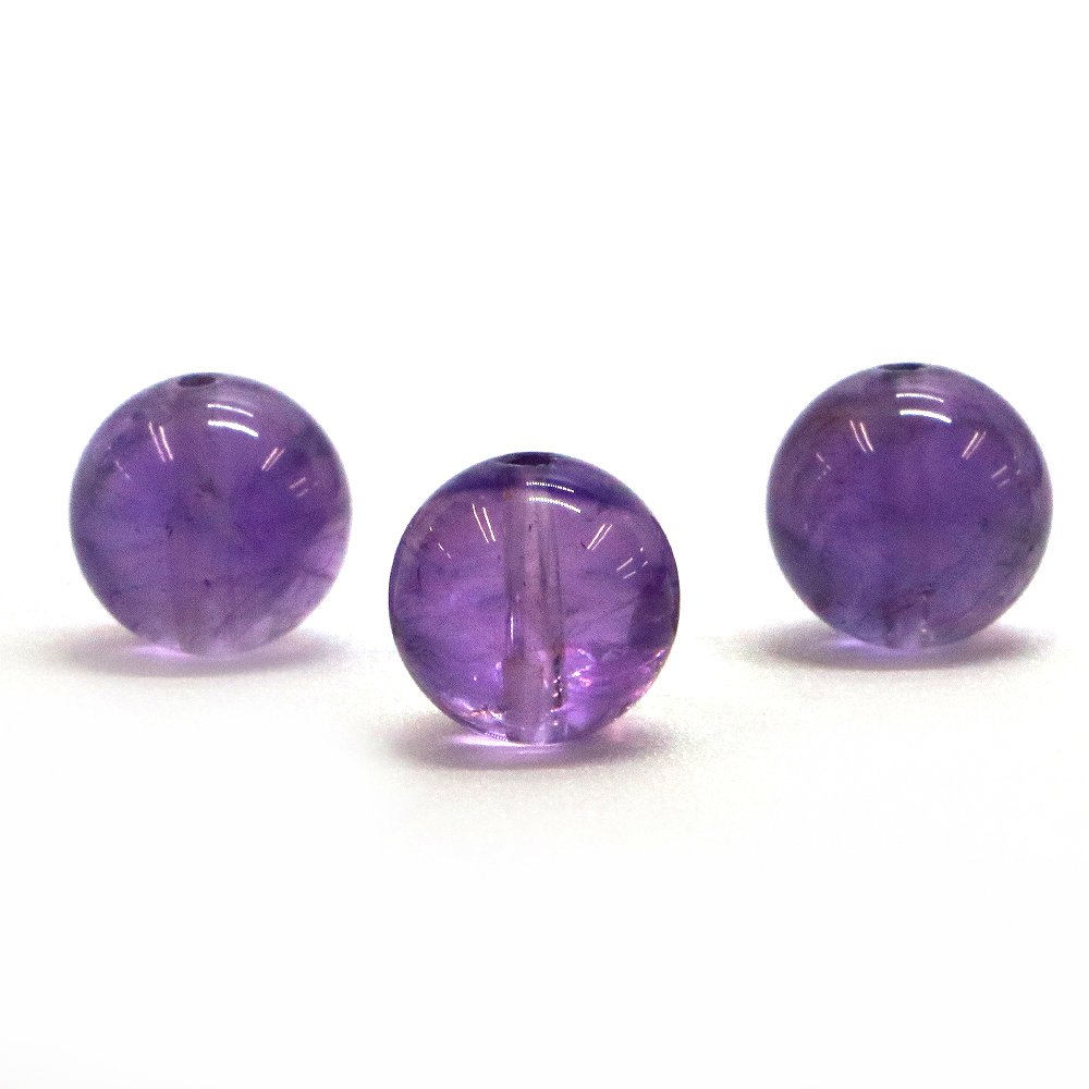 樂天商城 - ●1粒売り●アメジスト【丸玉】12mm【天然石 ビーズ パワーストーン】
