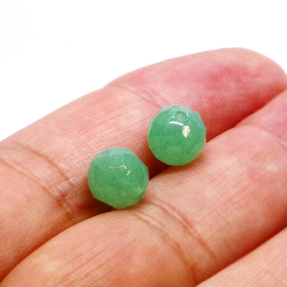 ●1粒売り●アベンチュリン【カット】8mm【天然石 ビーズ パワーストーン】