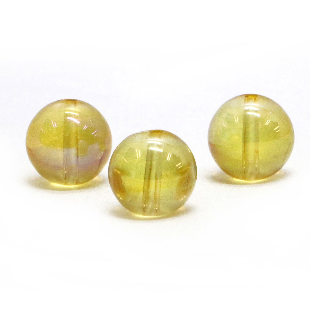 Rakuten - ●1粒売り●ゴールデンオーラクリスタル（濃いめ）【丸玉】10mm【天然石 ビーズ パワーストーン】