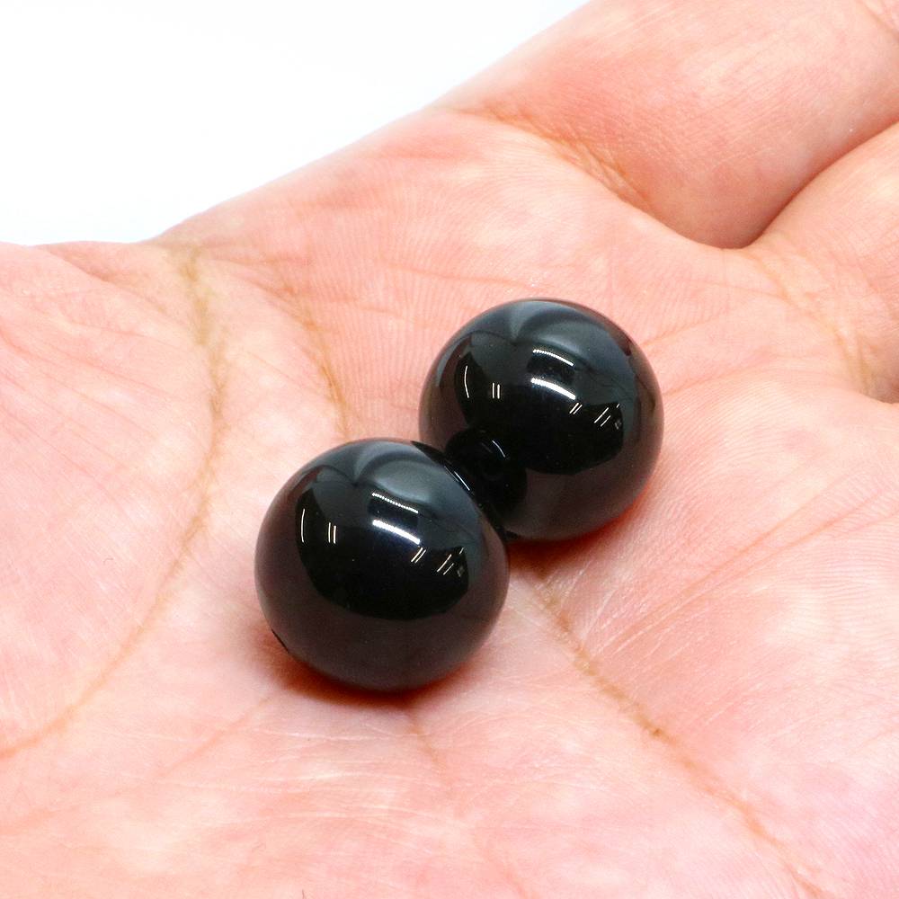 ●1粒売り●オニキス【丸玉】16mm【天然石 ビーズ パワーストーン】