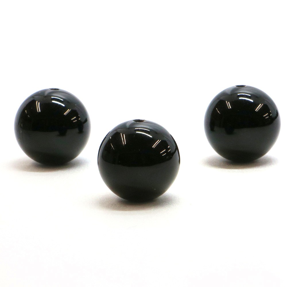 ●1粒売り●オニキス【丸玉】18mm【天然石 ビーズ パワーストーン】