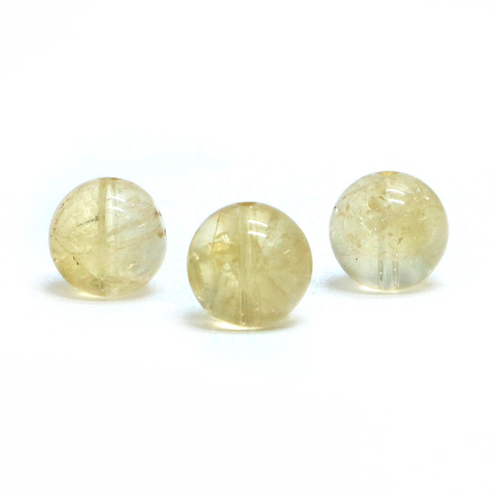 Rakuten - ●1粒売り●シトリン【丸玉】10mm【天然石 ビーズ パワーストーン】
