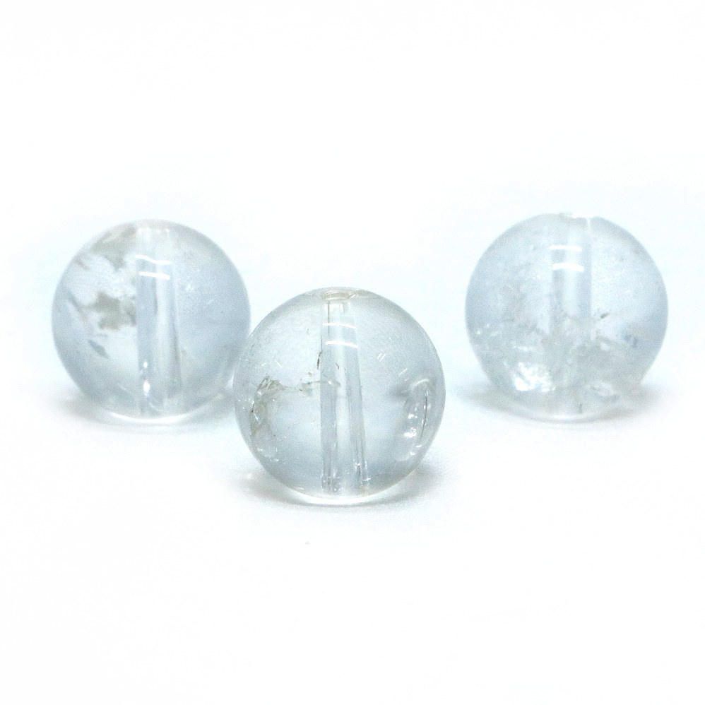 ●1粒売り●天然クラッシュクリスタル【丸玉】12mm【天然石 ビーズ パワーストーン】