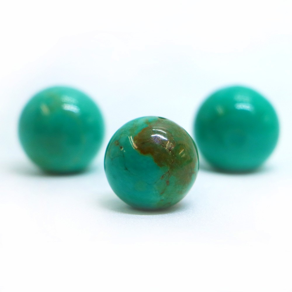 ●1粒売り●ハウライト マグネサイト ターコイズ(染め グリーン)【 丸玉】16mm【天然石 ビーズ パワーストーン】