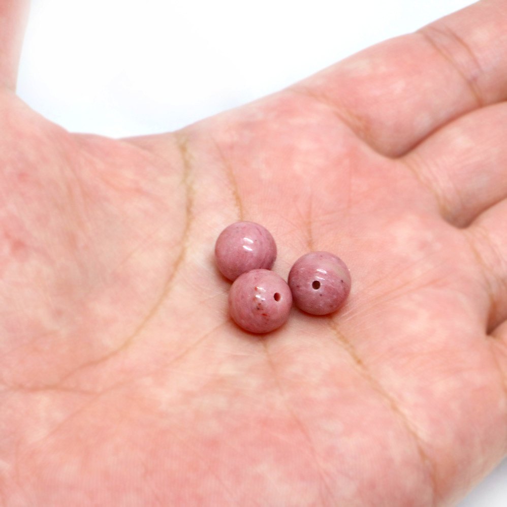 ●1粒売り●ピーモンタイト【丸玉】10mm【天然石 ビーズ パワーストーン】