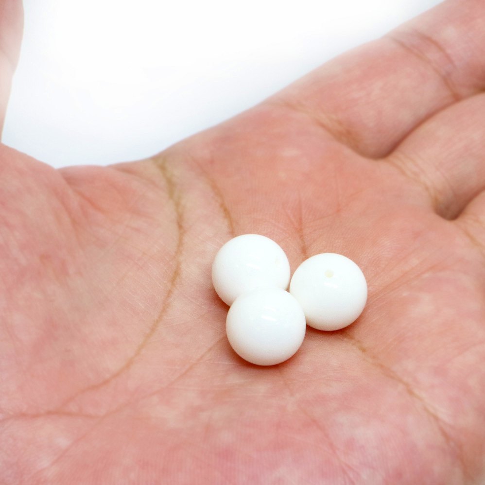 ●1粒売り●シェル 貝 【丸玉】12mm【天然石 ビーズ パワーストーン】