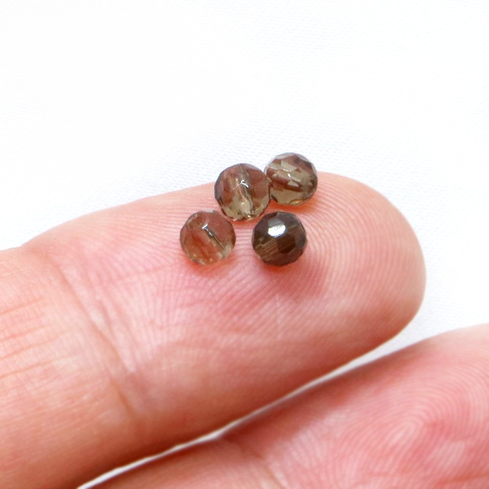 ●1粒売り●スモーキークォーツ【カット】4mm...の紹介画像2