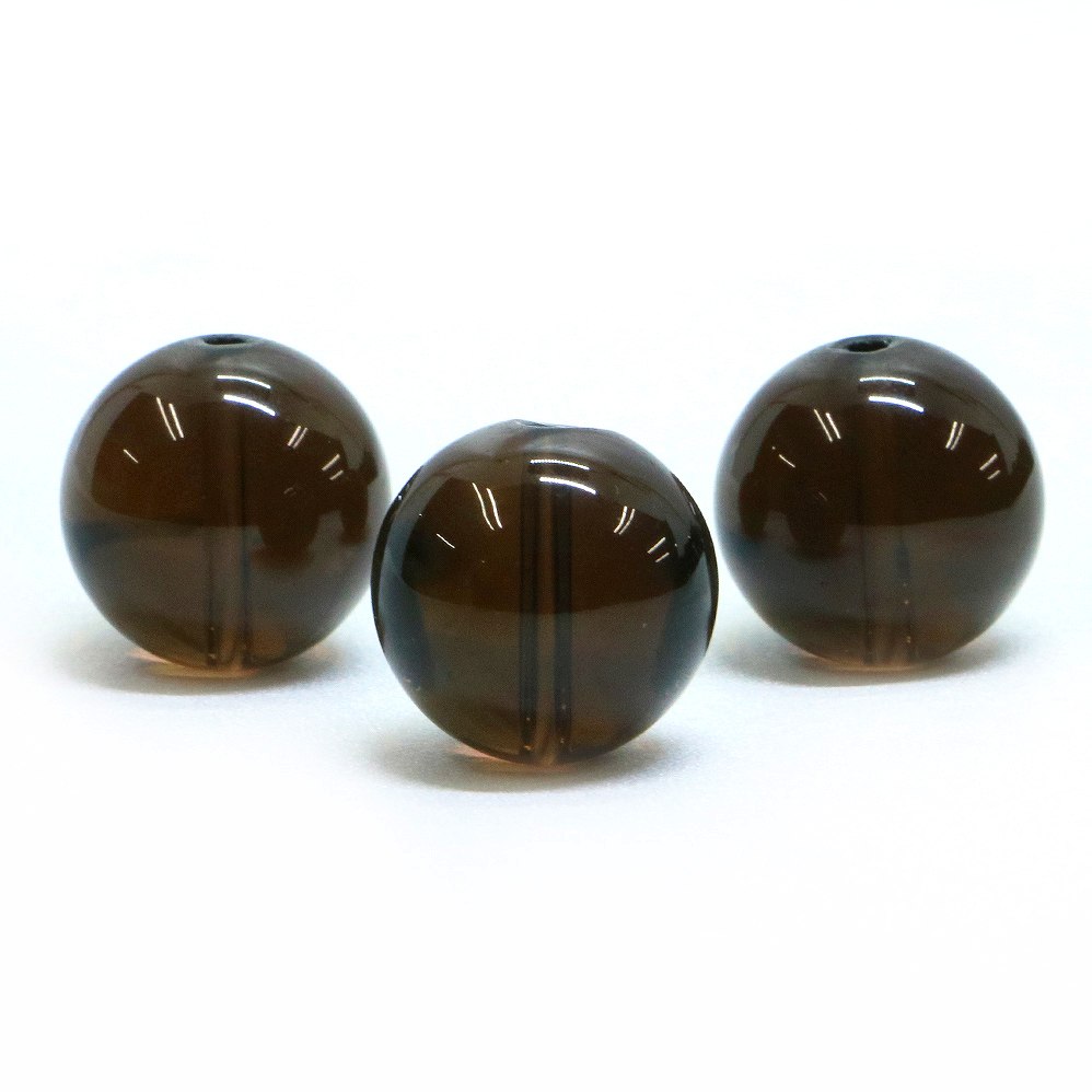Rakuten - ●1粒売り●スモーキークォーツ【丸玉】16mm【天然石 ビーズ パワーストーン】