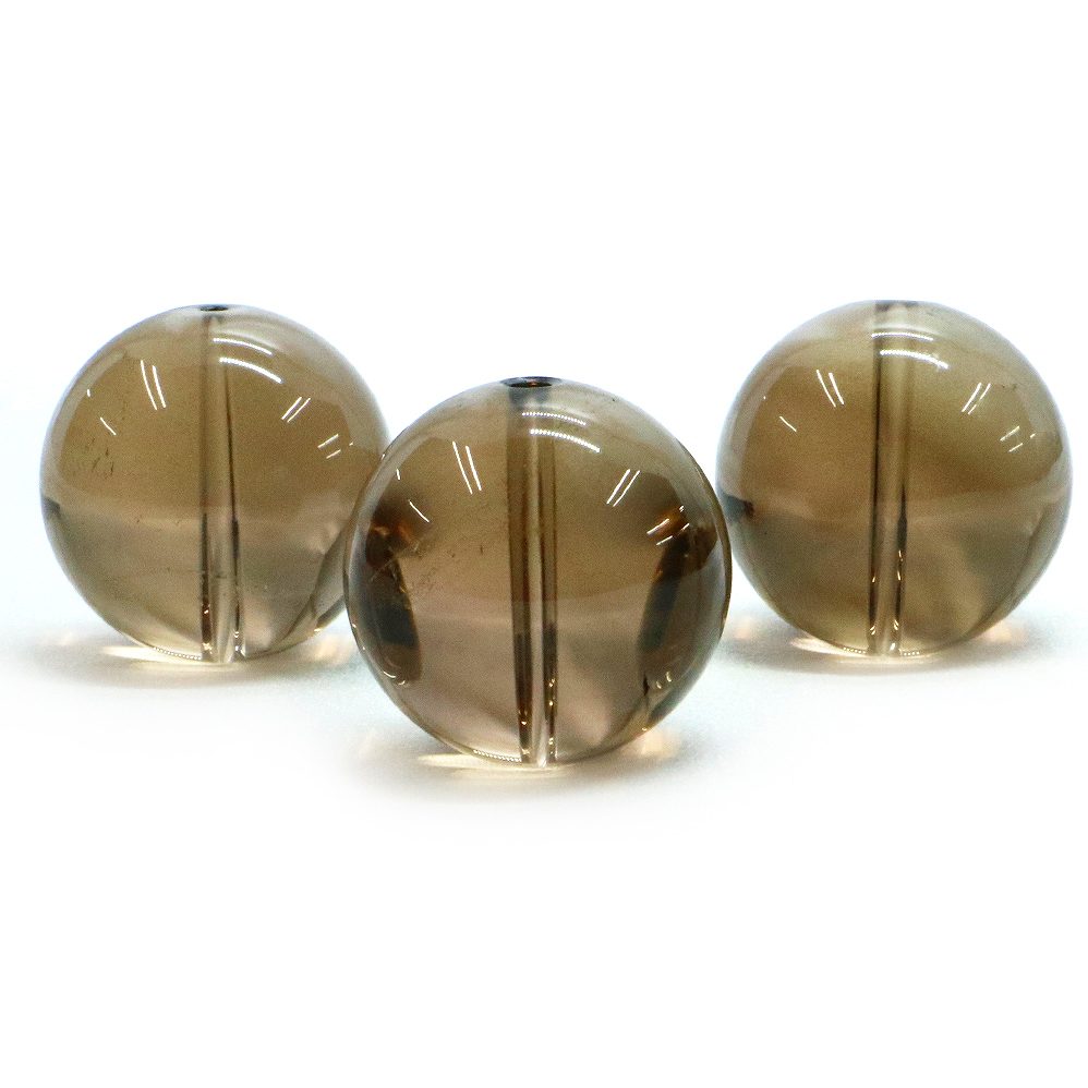 ●1粒売り●スモーキークォーツ【丸玉】20mm【天然石 ビーズ パワーストーン】