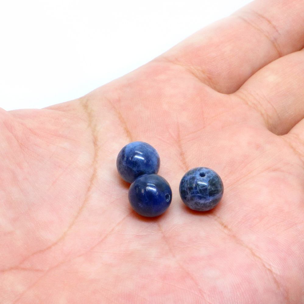 ●5粒売り●ソーダライト【丸玉】10mm【天然石 ビーズ パワーストーン】