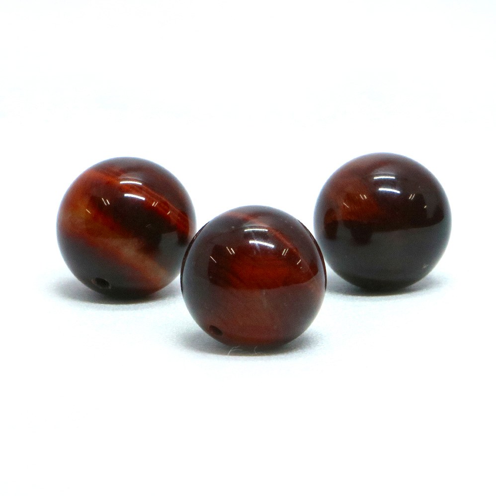 樂天商城 - ●1粒売り●レッドタイガーアイ【丸玉】14mm【天然石 ビーズ パワーストーン】