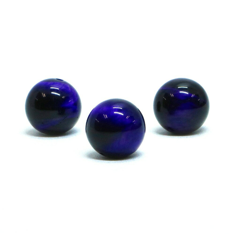 Rakuten - ●1粒売り●パープルタイガーアイ【丸玉】12mm【天然石 ビーズ パワーストーン】