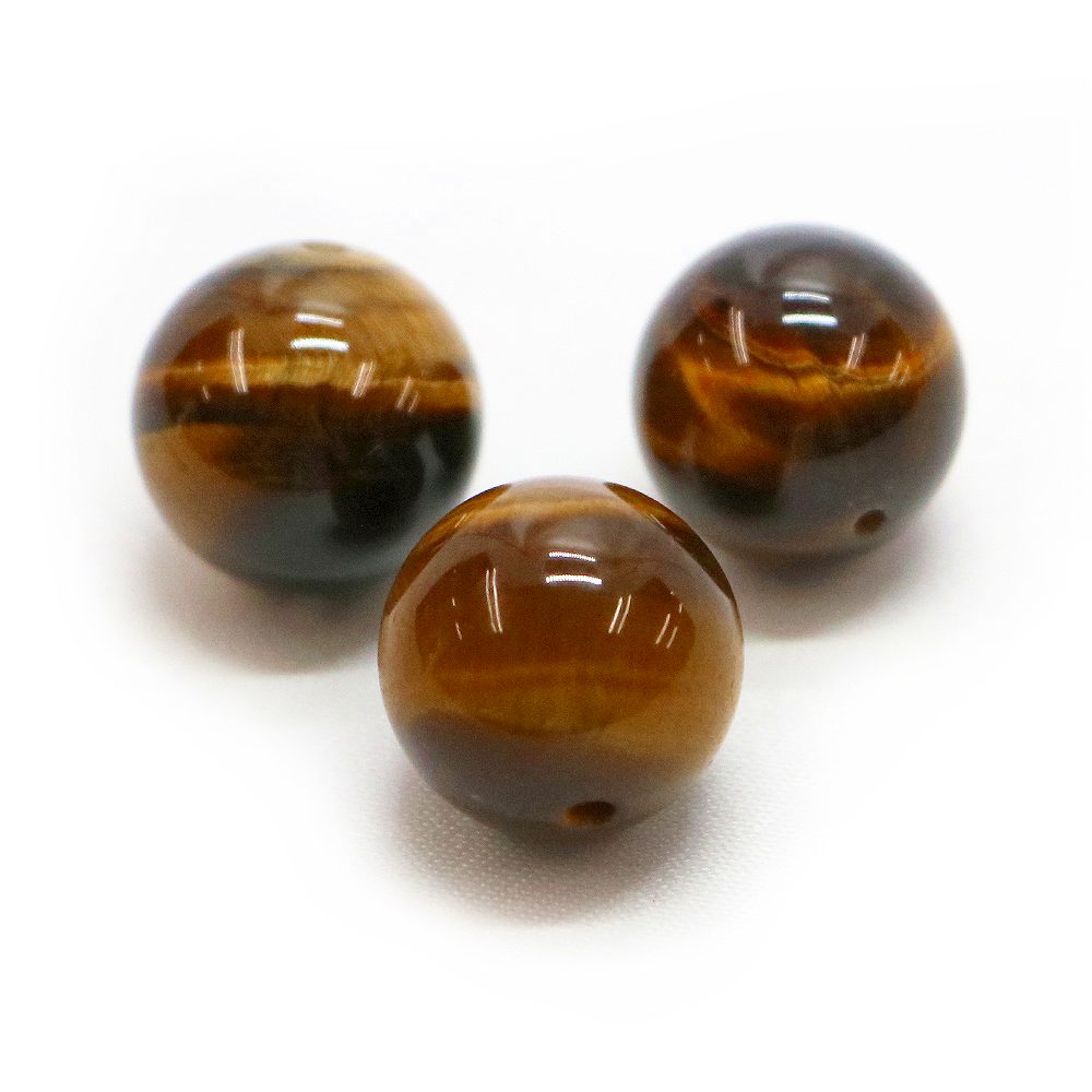 Rakuten - ●1粒売り●タイガーアイ【丸玉】14mm【天然石 ビーズ パワーストーン】