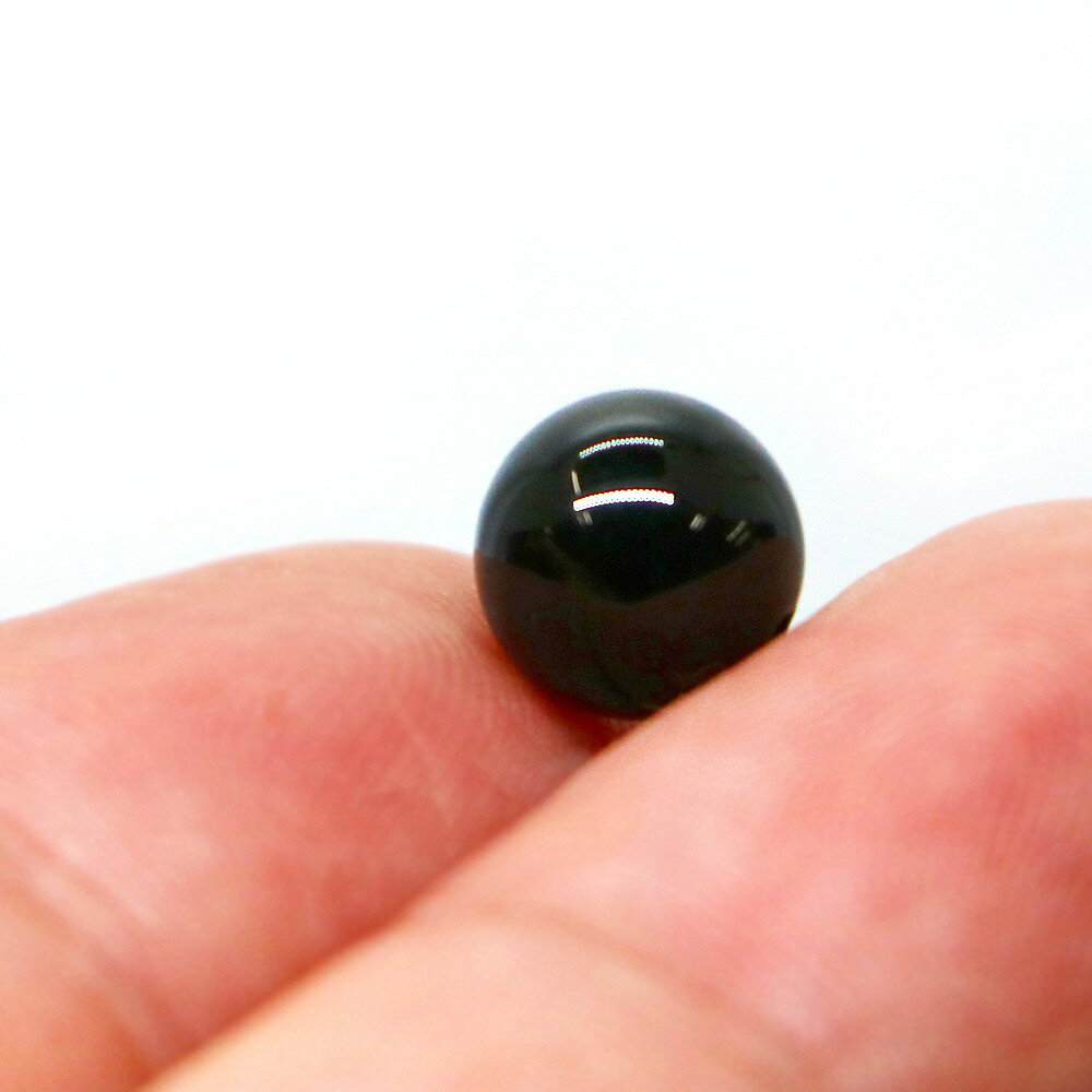 ●1粒売り●ブラックトルマリン【丸玉】8mm【天然石 ビーズ パワーストーン】