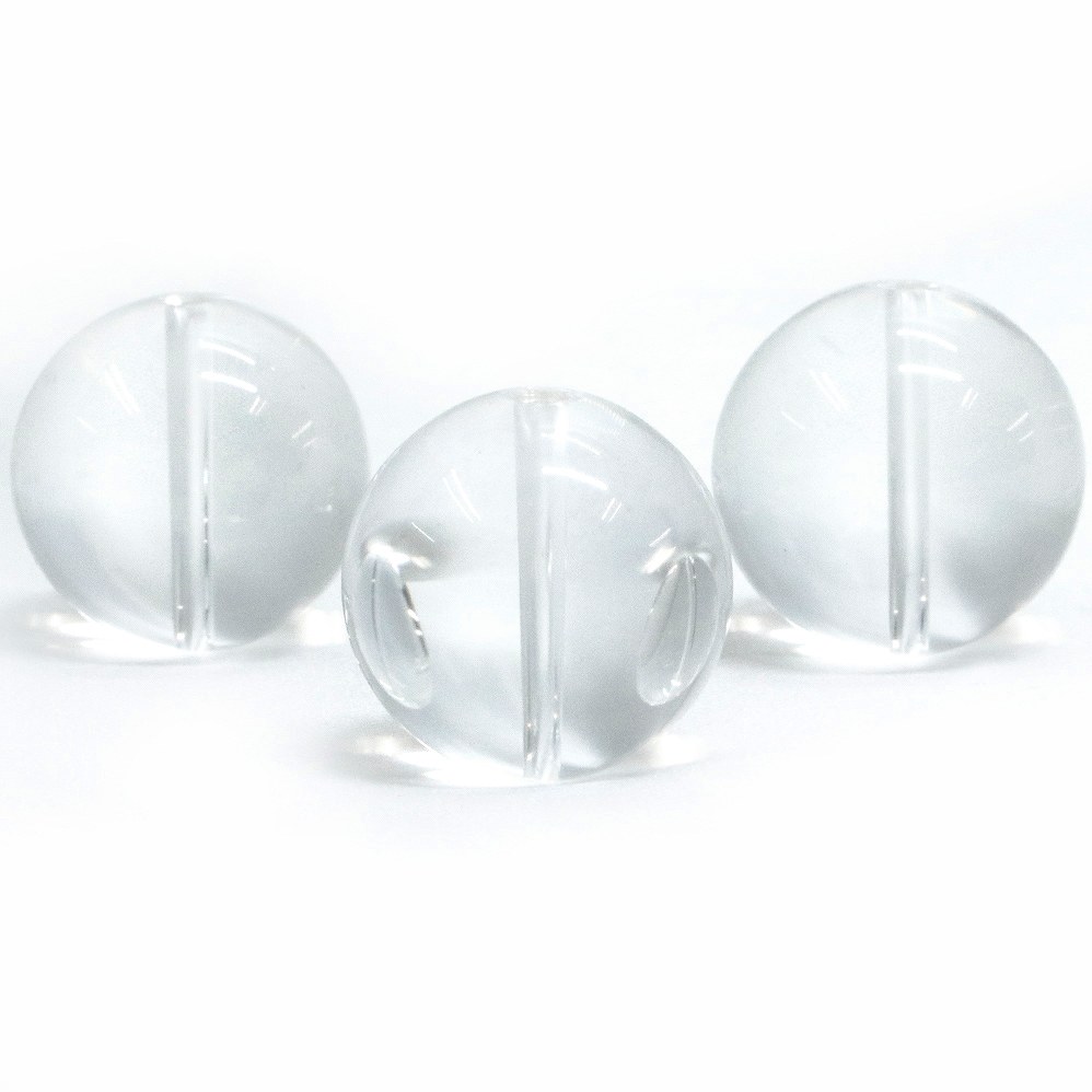 ●1粒売り●水晶（クリスタル）【丸玉】18mm【天然石 ビーズ パワーストーン】