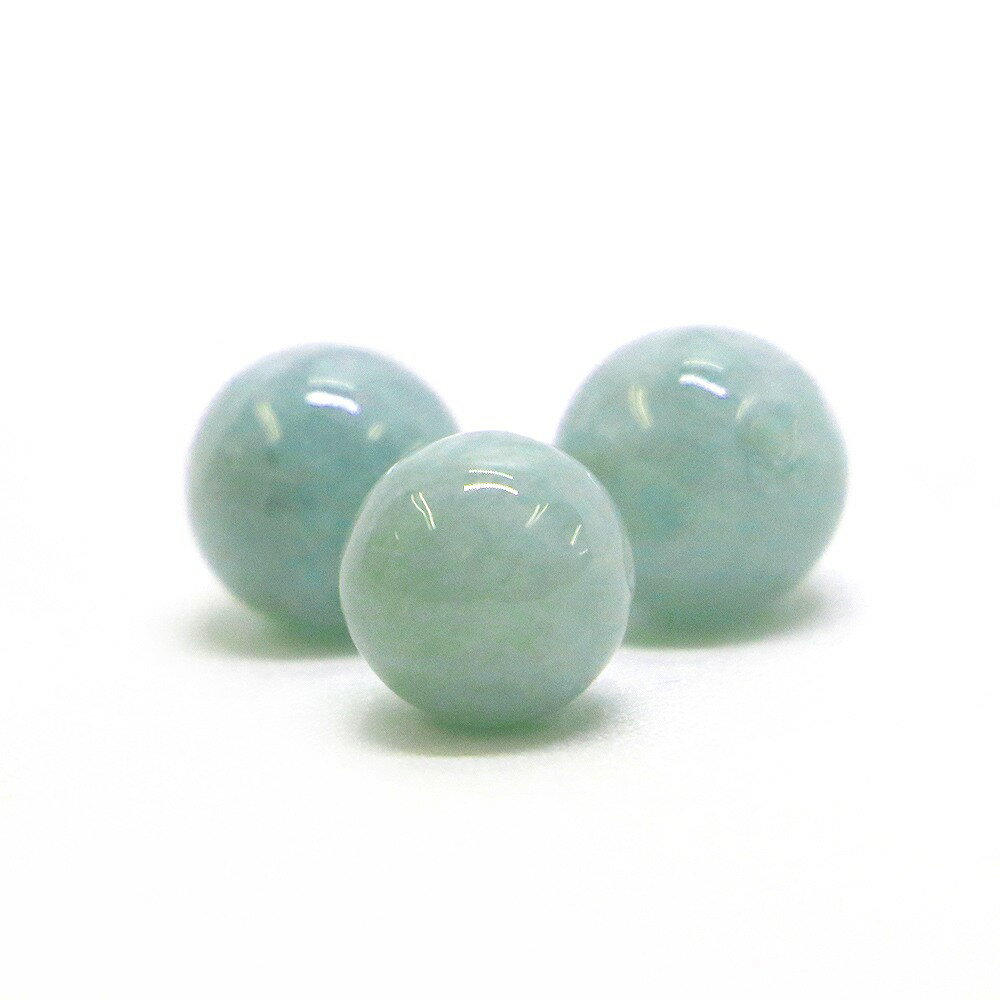 ●1粒売り●翡翠（ミャンマージェイド）【丸玉】10mm【天然石 ビーズ パワーストーン】