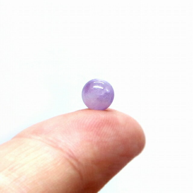 ●1粒売り●ラベンダーアメジスト【丸玉】6mm【天然石 ビーズ パワーストーン】