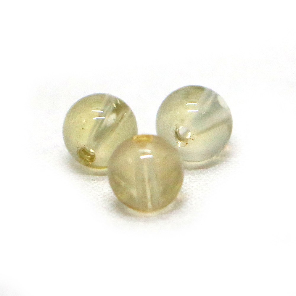 ●1粒売り●レモンクォーツ【丸玉】6mm【天然石 ビーズ パワーストーン】