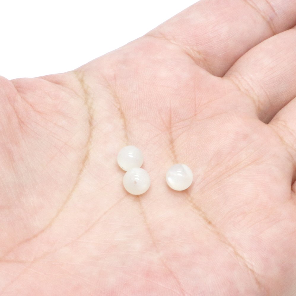 ●1粒売り●ムーンストーン（ミルキー）【丸玉】6～7mm【天然石 ビーズ パワーストーン】