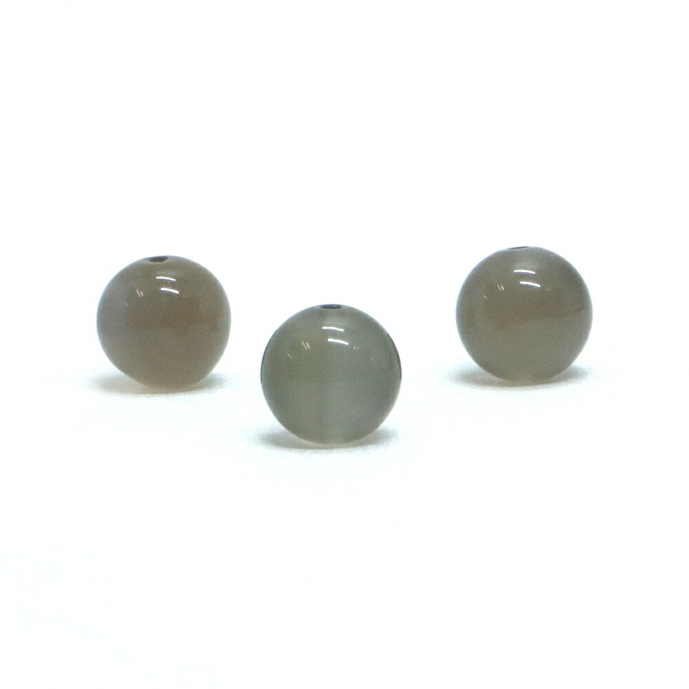 樂天商城 - ●1粒売り●ムーンストーン（グレイ）【丸玉】8mm【天然石 ビーズ パワーストーン】