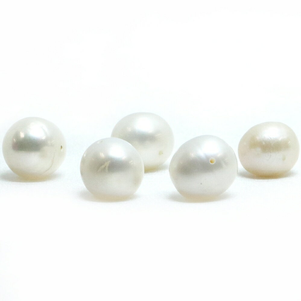 ●1粒売り●淡水パール（ホワイト）【ポテト】10〜11mm【天然石 ビーズ パワーストーン】