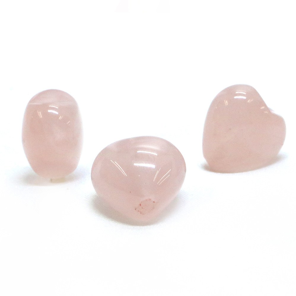 樂天商城 - ●1粒売り●ローズクォーツ【ハート】14mm（厚み9mm）【天然石 ビーズ パワーストーン】