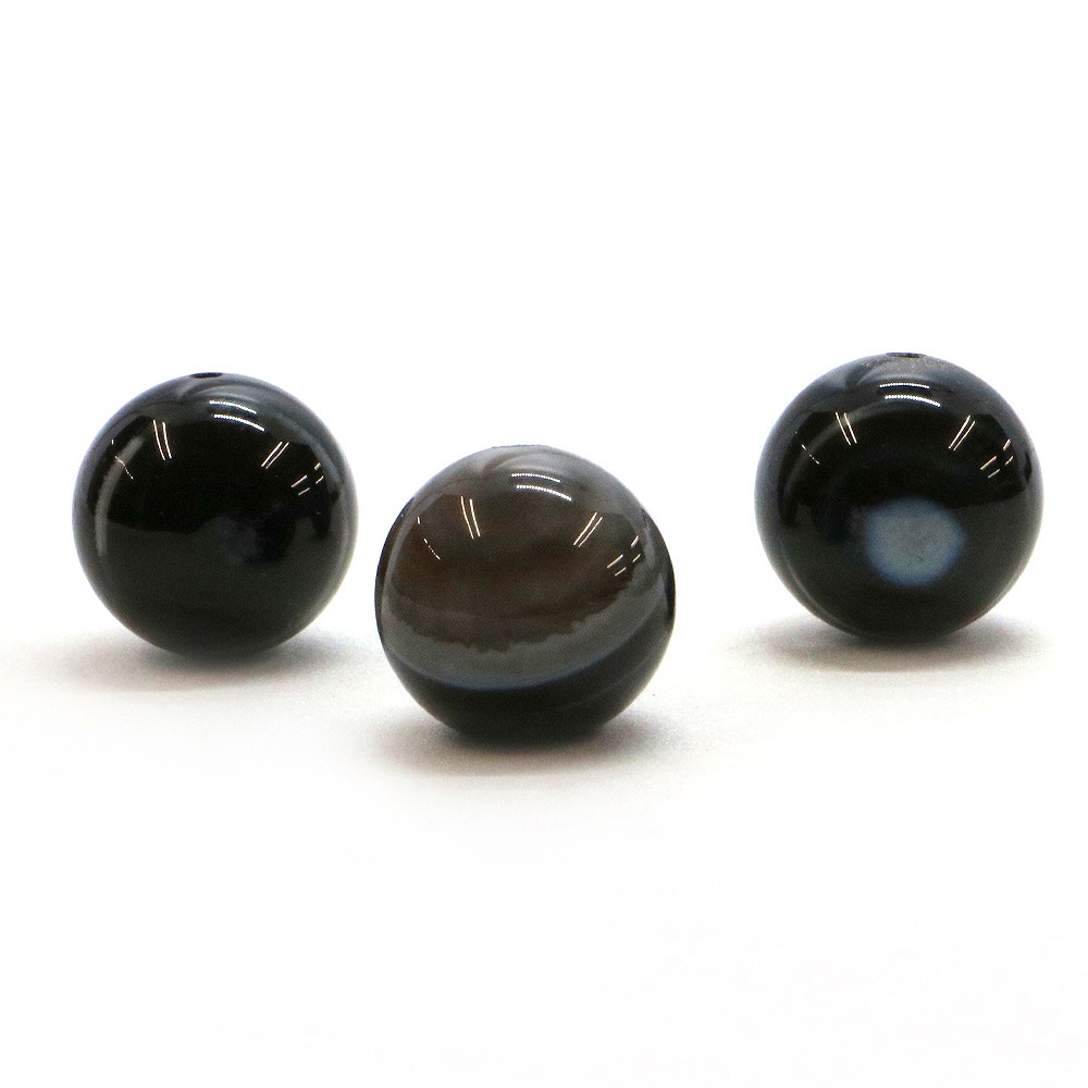 樂天商城 - ●5粒売り●天眼石（しまメノウ）【丸玉】18mm【天然石 ビーズ パワーストーン】