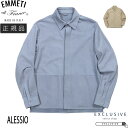 EMMETI エンメティ ALESSIO CA04 sfoderati スエードレザーシャツ メンズ ALESSIO