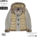 EMMETI エンメティ FRED NappaCerata × Merinos Sperlight フレッド ナッパ チェラータ メリノ スパーライト フーデッドムートンレザー..