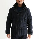【3連休限定 早割10%OFF+ポイント5倍!!】MOORER SIRO-L ウールカシミア ダブルブレステッドダウンジャケット メンズ BLU/DARK NAVY